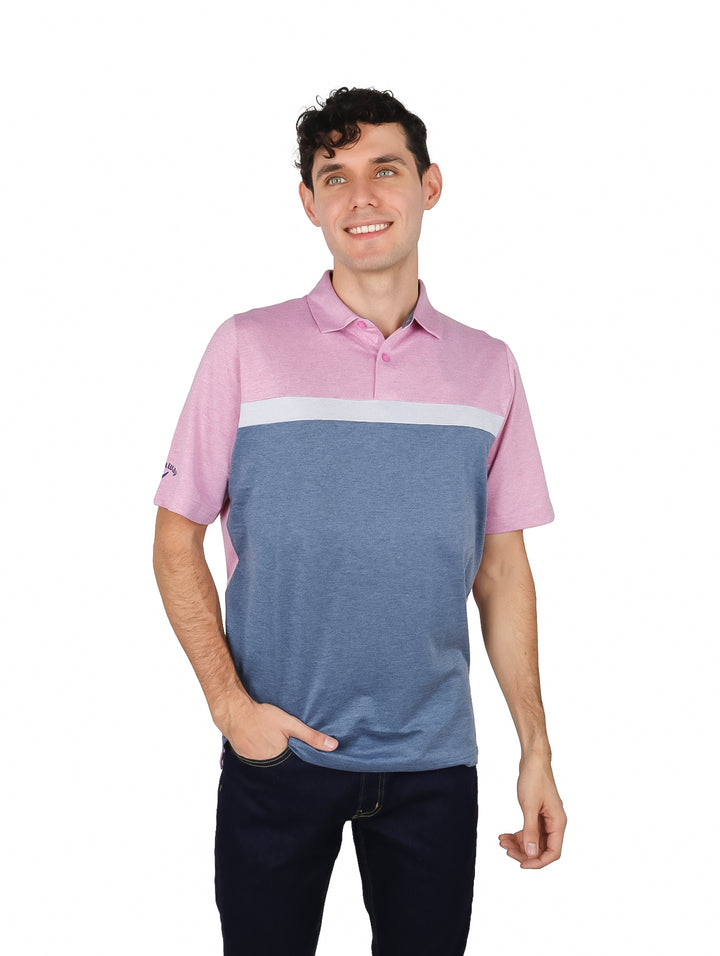 Playera Polo Golf Callaway Pink Sunset para Hombre