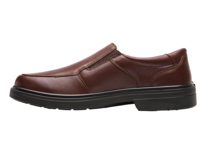 Zapato casual Flexi color marrón Oporto con suela negra, estilo slip-on.