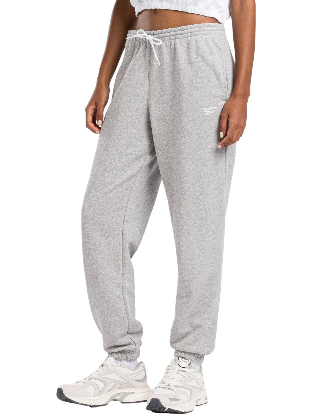 Pantalón Deportivo Reebok French Terry Gris para Mujer