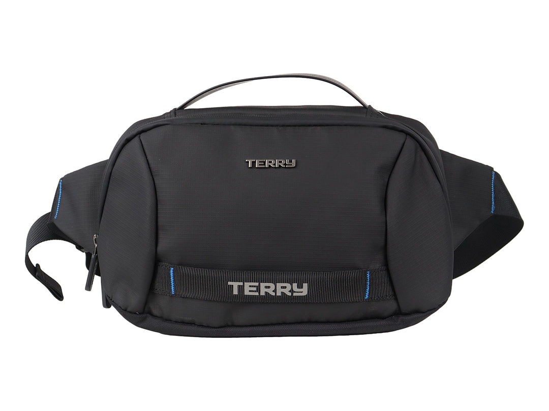 Cangurera Terry Negro para Hombre