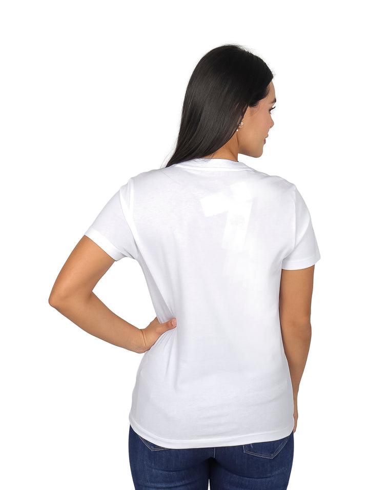 Playera Lacoste Blanca para Mujer
