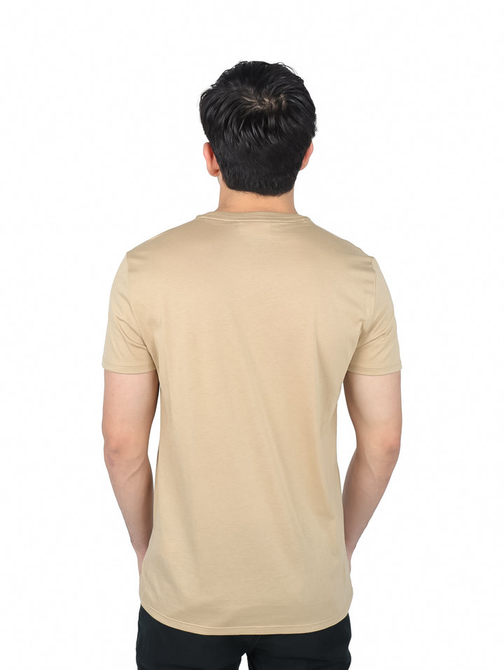 Playera Lacoste Algodón Pima Beige para Hombre
