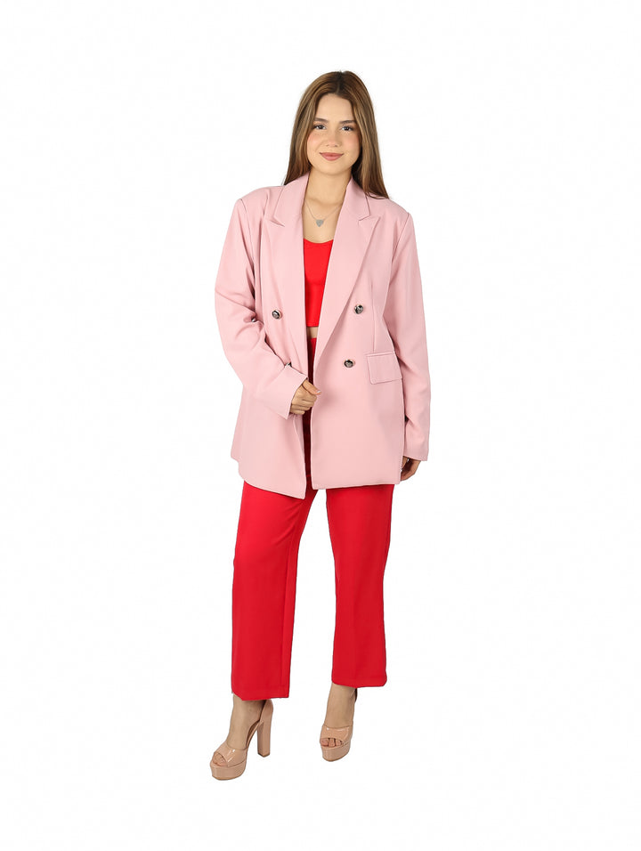 Pantalón Recto LOB Rojo Medio para Mujer