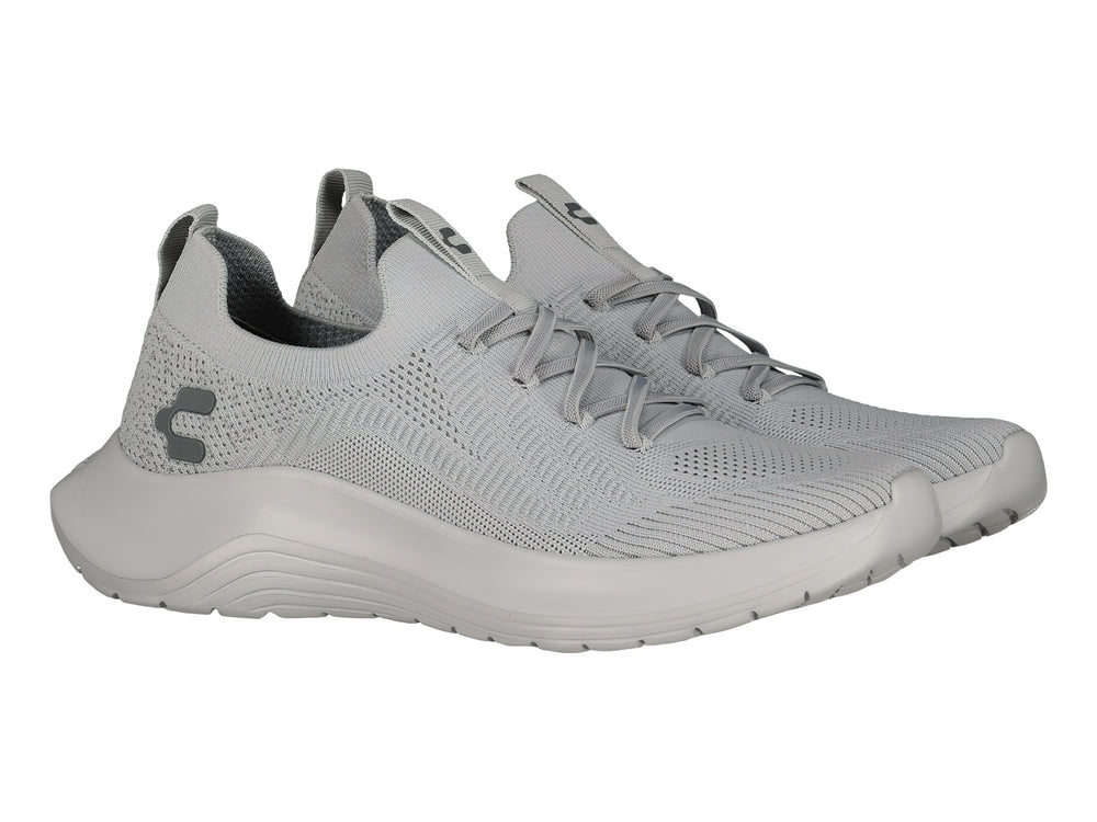 Tenis deportivos Charly de color gris con tejido transpirable y suela cómoda.