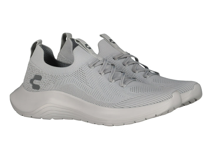 Tenis deportivos Charly de color gris con tejido transpirable y suela cómoda.
