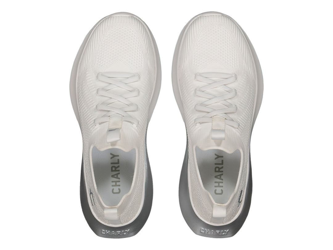 Tenis Charly Blanco y Plata para Mujer