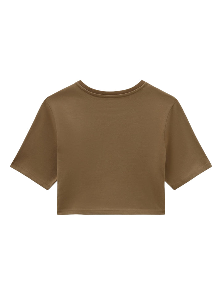 Playera Vans Retro V Crew Crop II Auburn para Mujer