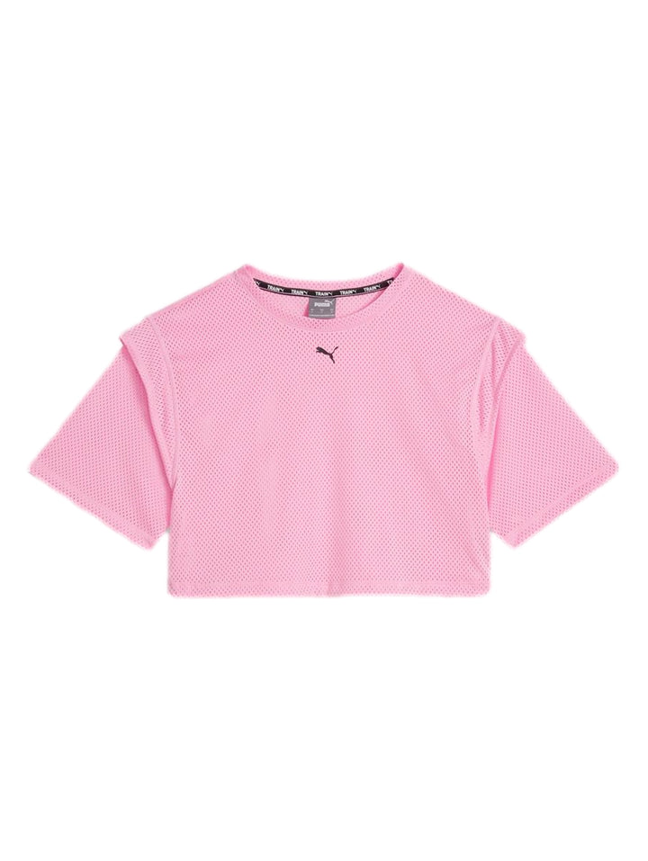 Playera Puma Fit Move Mesh Crop Tee Rosa para Mujer