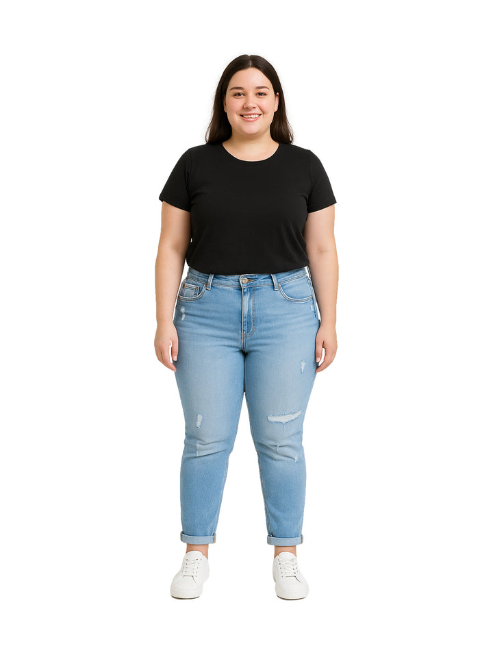 Jeans Skinny NYD JEANS Azul Claro para Mujer
