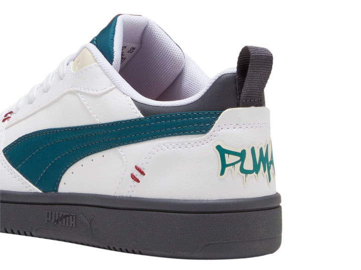 Tenis PUMA Rebound V6 Lo Mid 90s Blanco para Nino