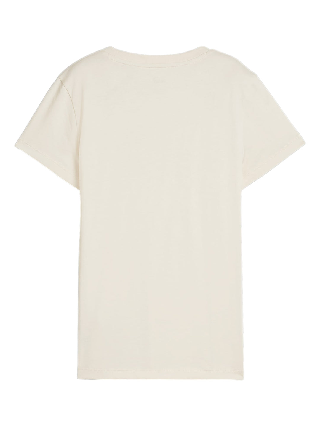 Camiseta PUMA color blanco hueso con logotipo estampado en el pecho.