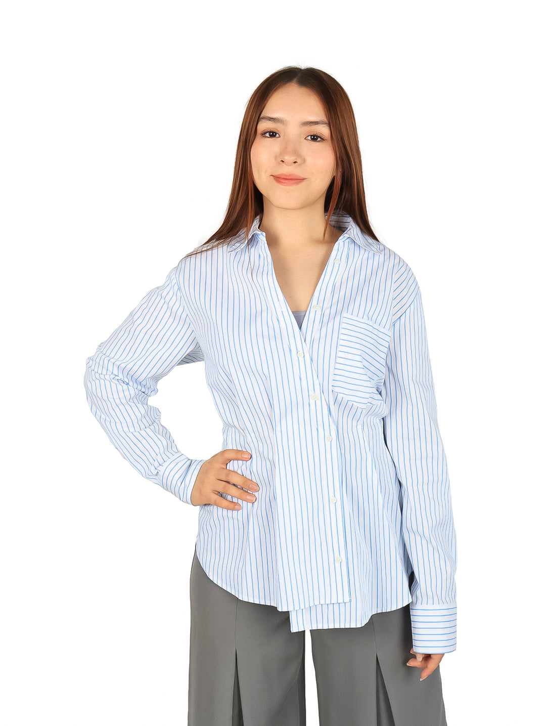 Camisa Rafaella Azul para Mujer