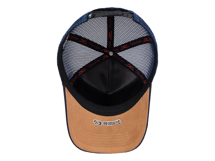 Gorra JC Hats Tumbado Life Blanco y Azul Marino para Hombre