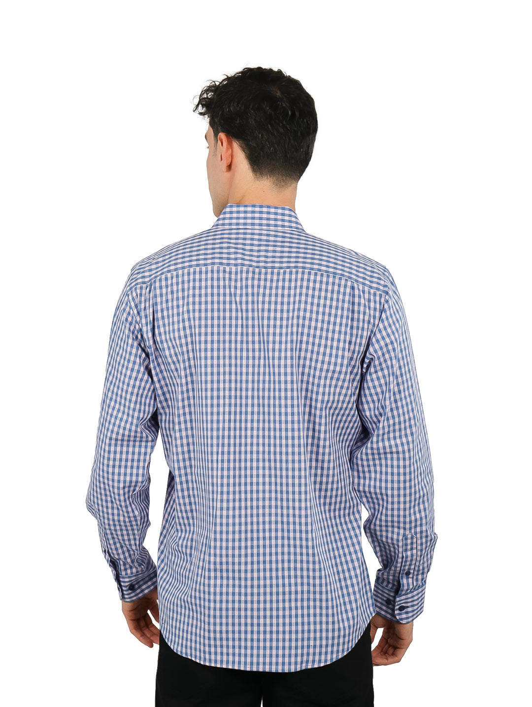 Camisa Lee de Cuadros Azul y Rosa para Hombre