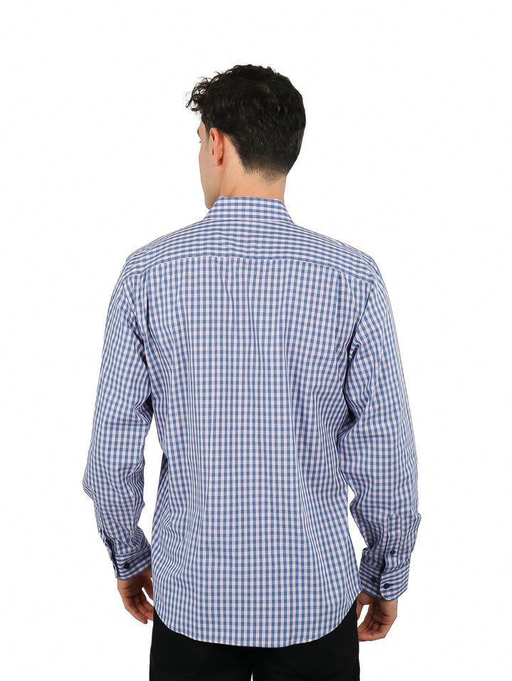 Camisa Lee de Cuadros Azul y Rosa para Hombre