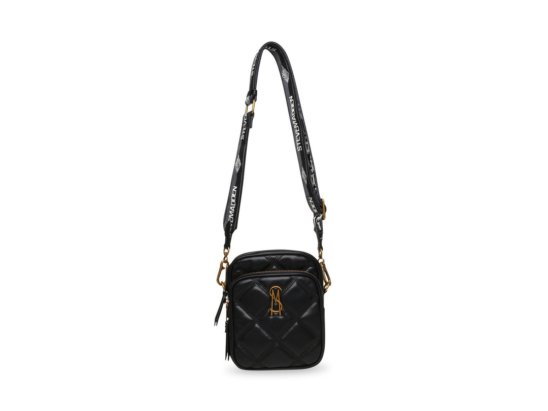 Bolsa Crossbody Steve Madden Berza Negro y Dorado para Mujer
