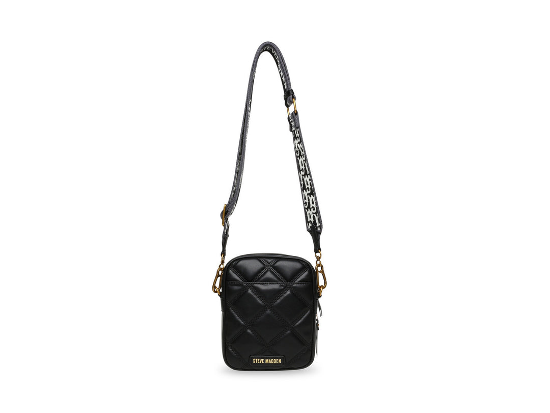 Bolsa Crossbody Steve Madden Berza Negro y Dorado para Mujer