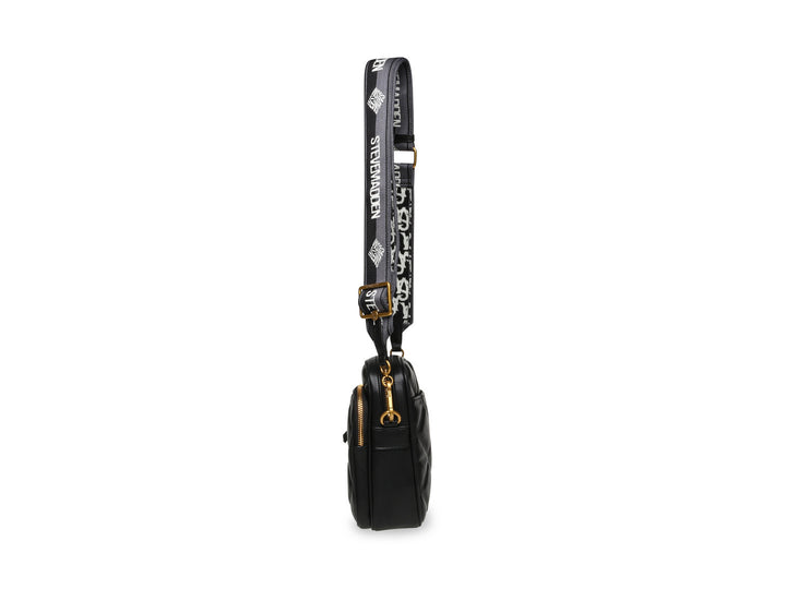 Bolsa Crossbody Steve Madden Berza Negro y Dorado para Mujer