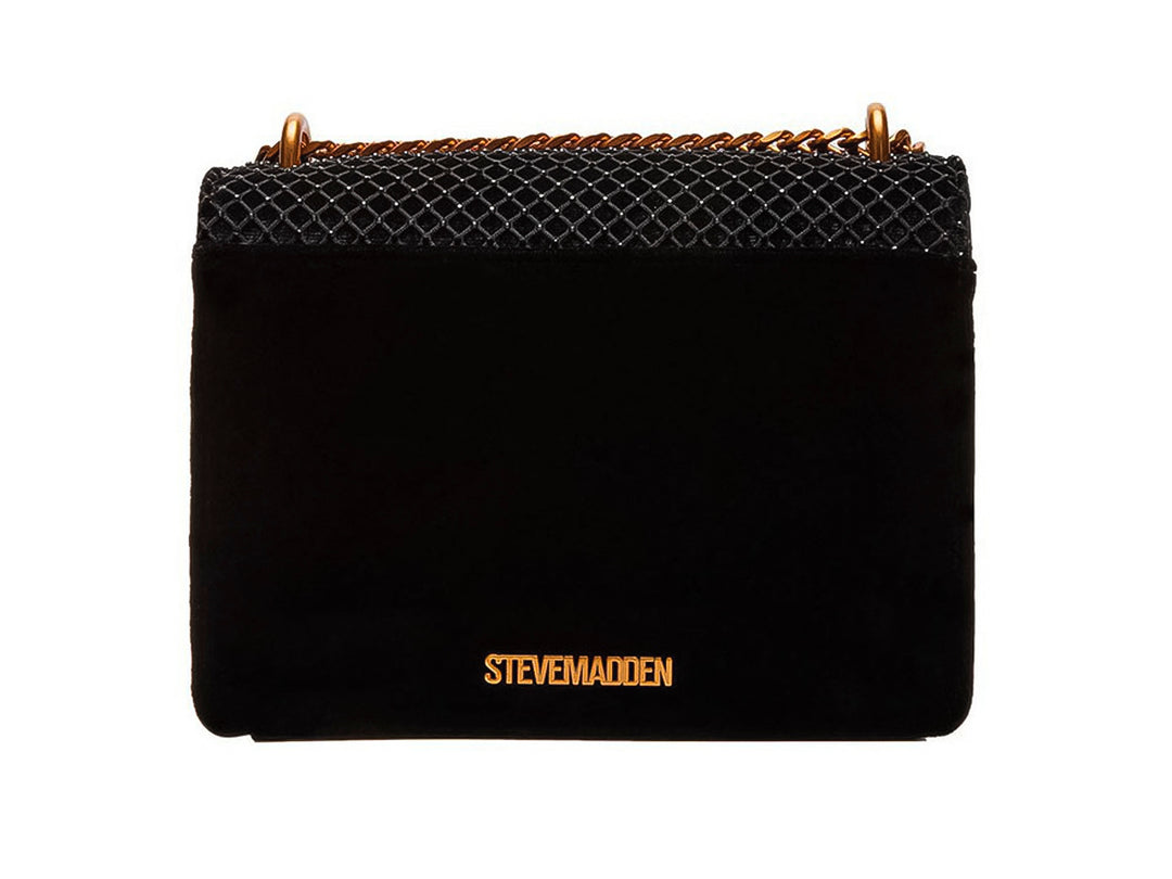 Bolso Steve Madden Bamara Negro y Dorado para Mujer