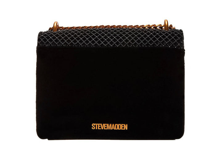 Bolso Steve Madden Bamara Negro y Dorado para Mujer
