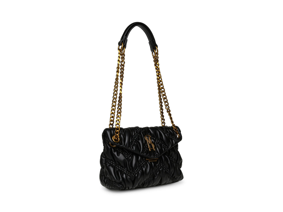 Bolsa de Hombro Steve Madden Negro y Dorado para Mujer