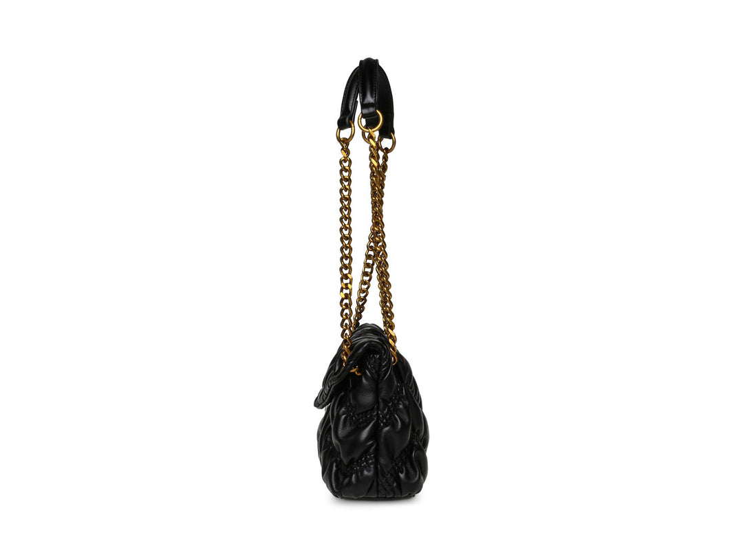 Bolsa de Hombro Steve Madden Negro y Dorado para Mujer