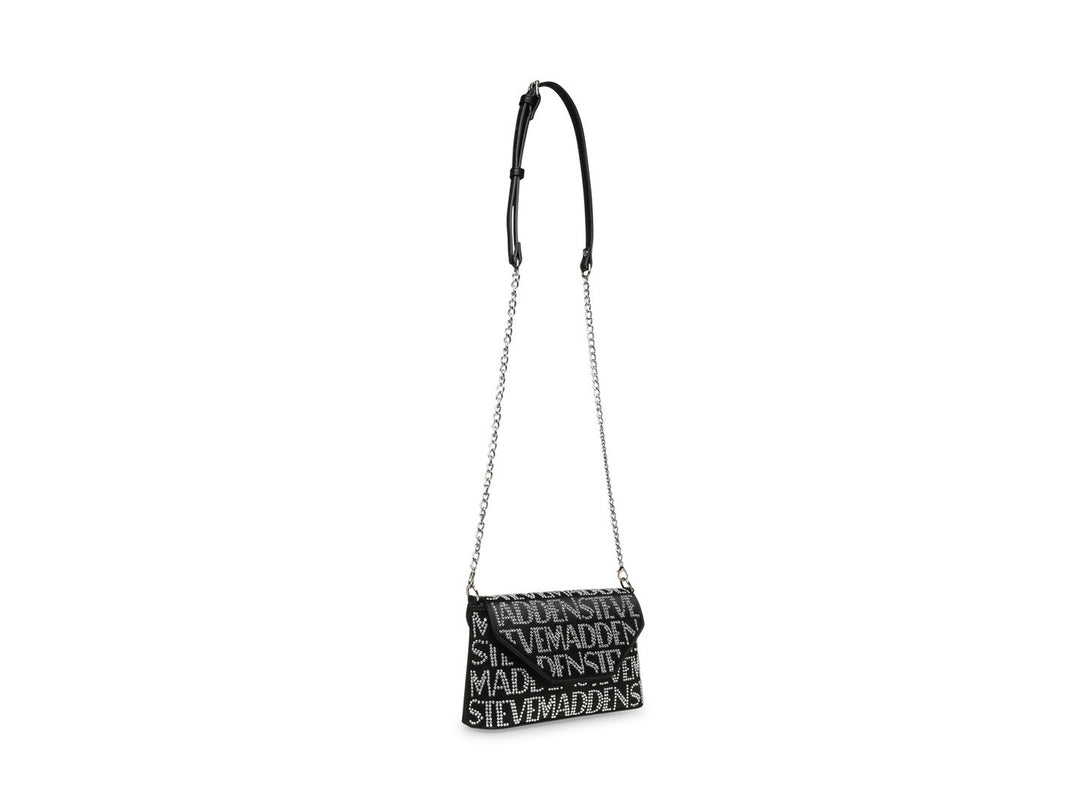 Bolsa de Hombro Steve Madden Bmadde Negro Plata para Mujer