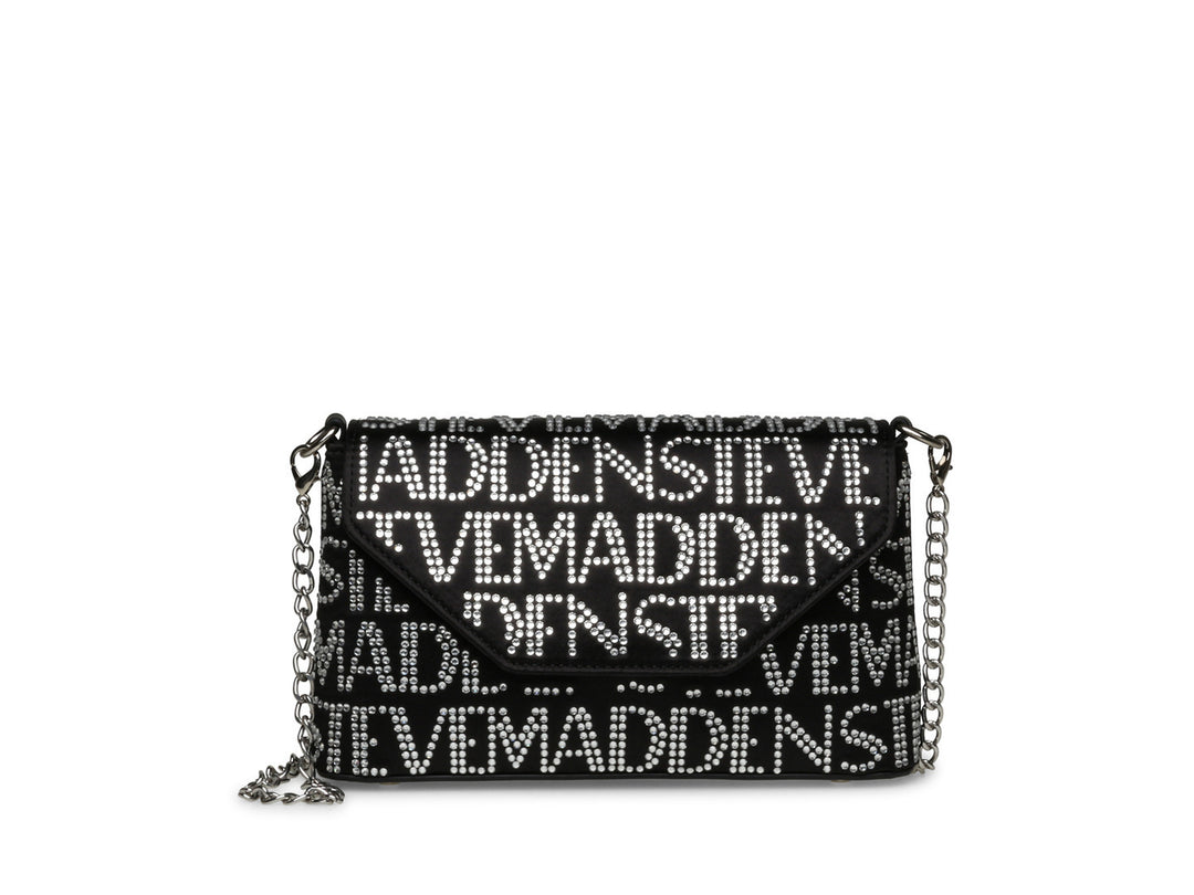 Bolsa de Hombro Steve Madden Bmadde Negro Plata para Mujer