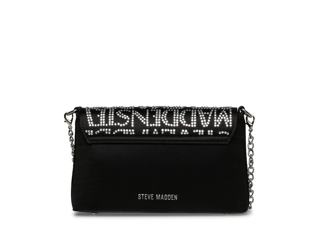 Bolsa de Hombro Steve Madden Bmadde Negro Plata para Mujer