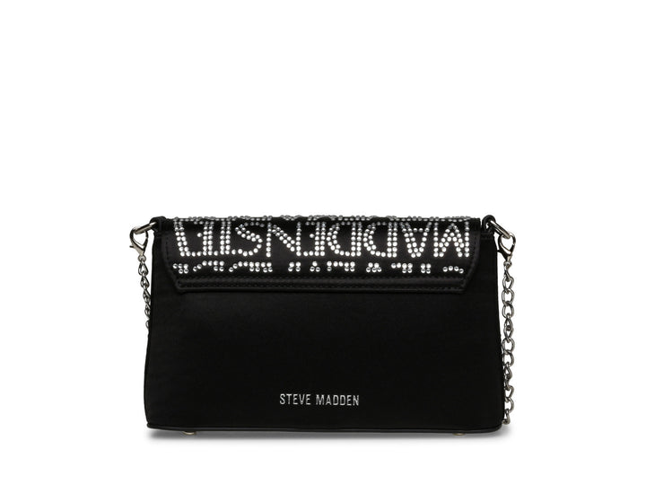 Bolsa de Hombro Steve Madden Bmadde Negro Plata para Mujer