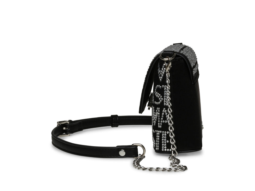Bolsa de Hombro Steve Madden Bmadde Negro Plata para Mujer
