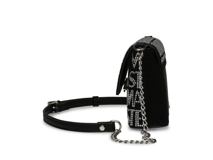Bolsa de Hombro Steve Madden Bmadde Negro Plata para Mujer