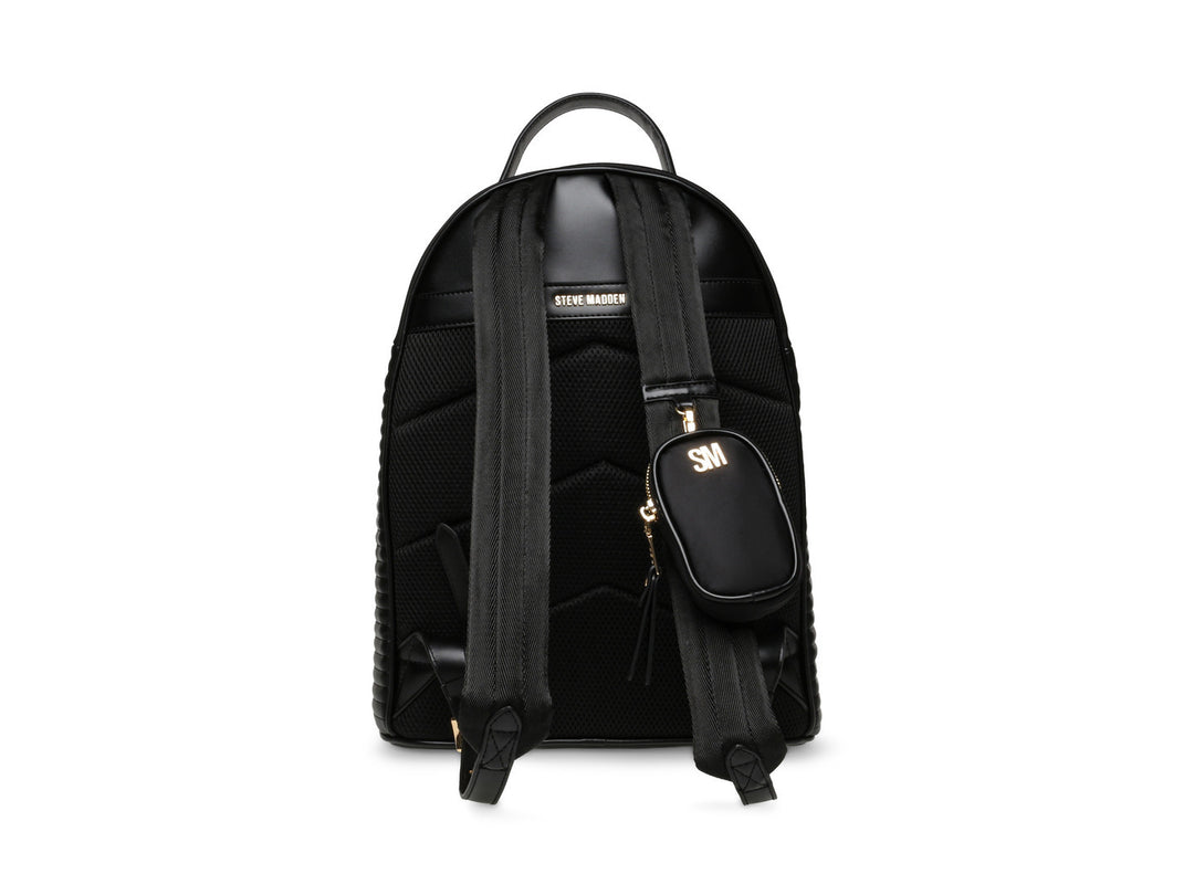 Mochila Steve Madden Barlot Negro Dorado para Mujer