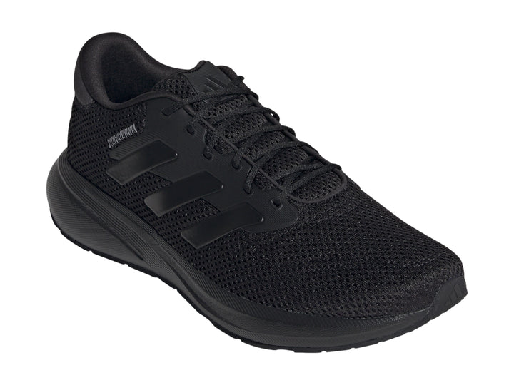 Tenis deportivos Adidas Response Runner U en color negro con malla transpirable y suela negra.