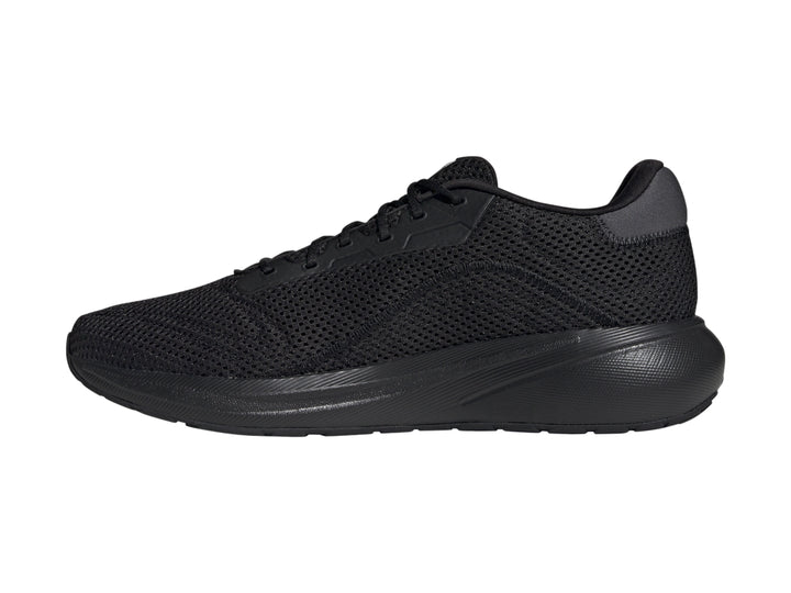Tenis deportivos Adidas Response Runner U en color negro con malla transpirable y suela negra.
