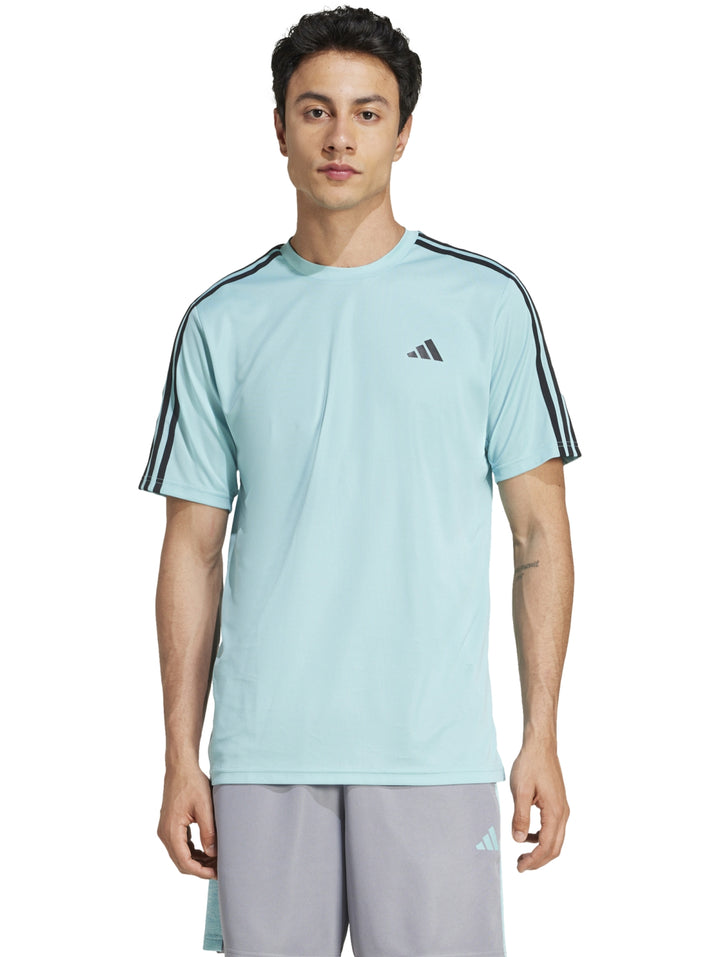 Playera Adidas Train Essentials 3-Stripes Azul para Hombre