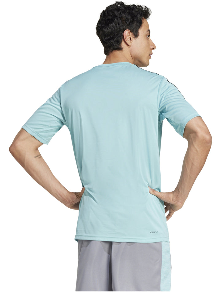 Playera Adidas Train Essentials 3-Stripes Azul para Hombre