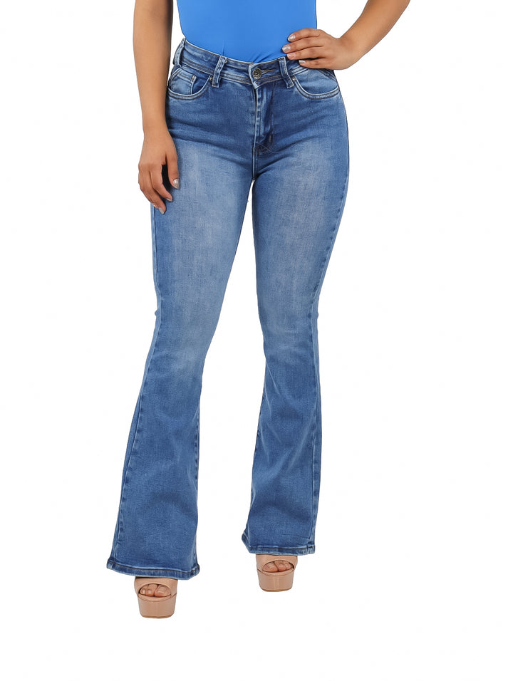 Jeans Campana NYD Jeans Doble Stone para Mujer