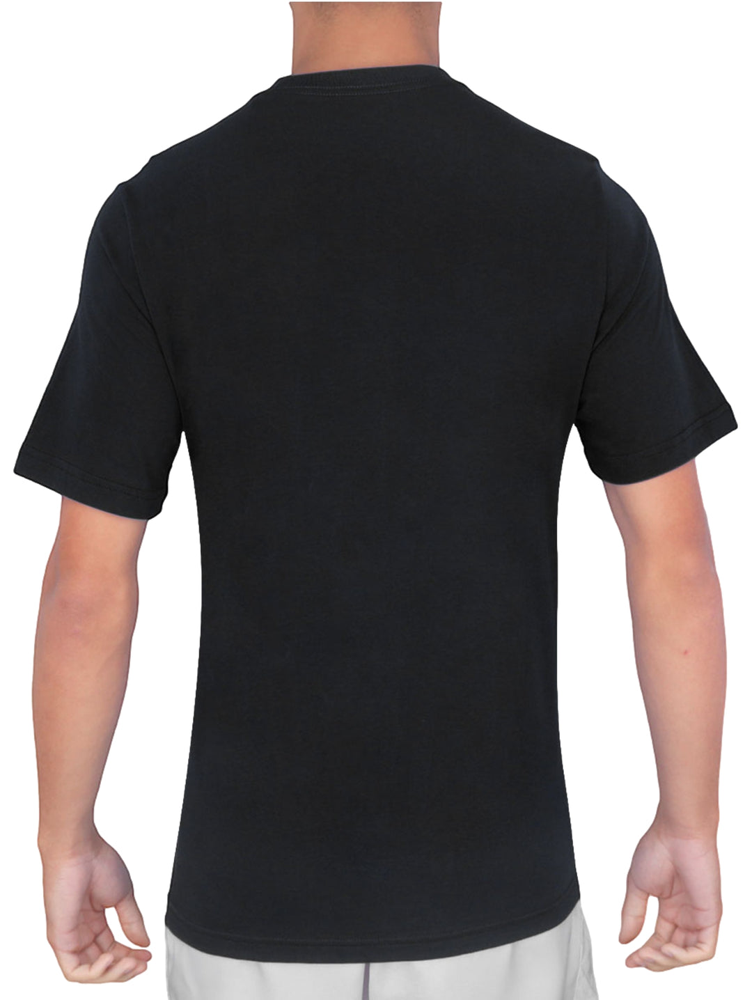Playera deportiva Adidas de color negro con logotipo blanco en el pecho.