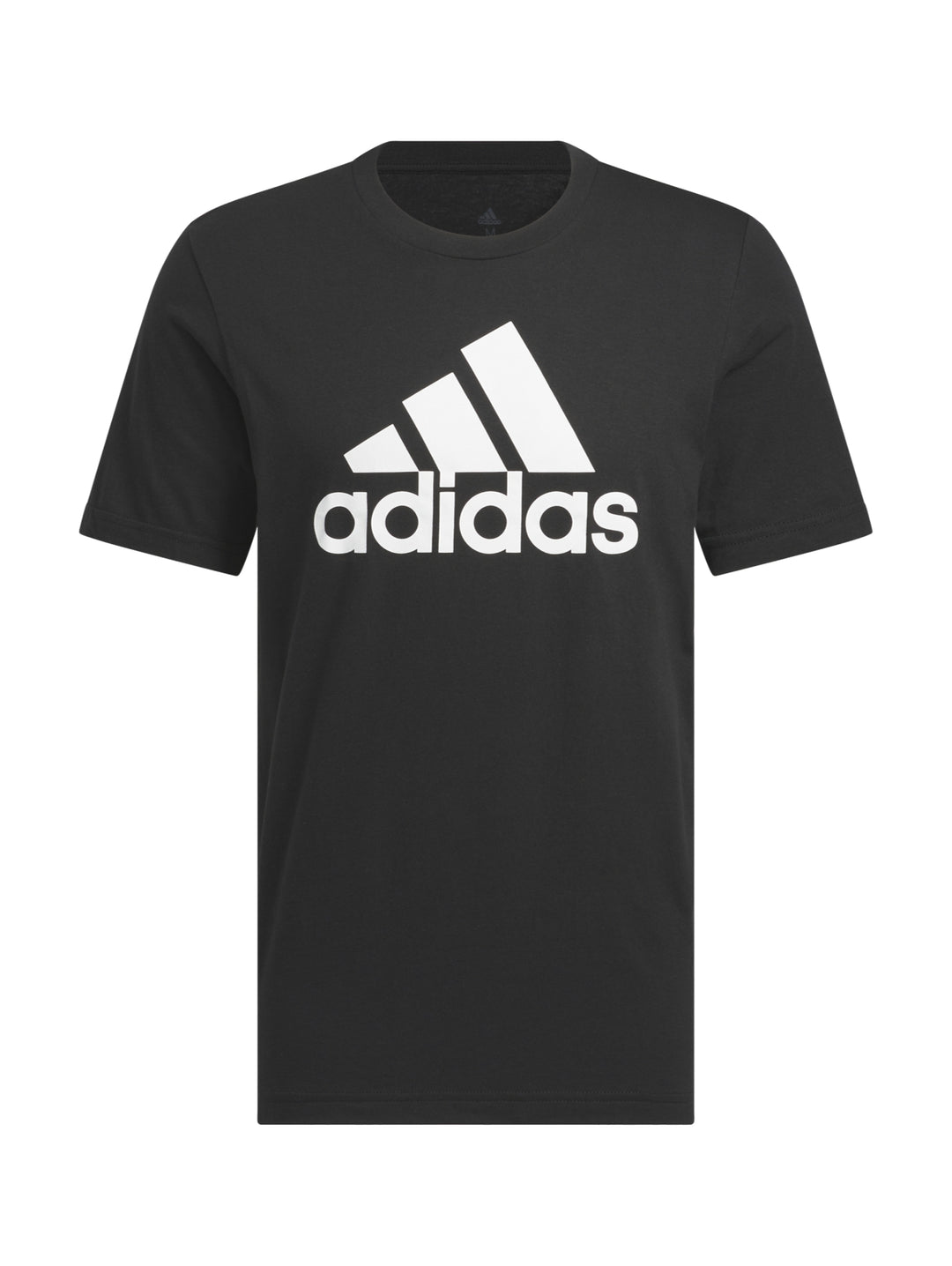 Playera deportiva Adidas de color negro con logotipo blanco en el pecho.