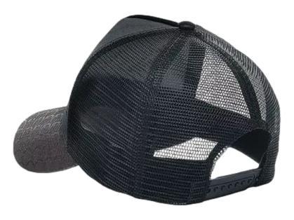 Gorra Cuadra de Piel Bovino Negro y Café para Hombre