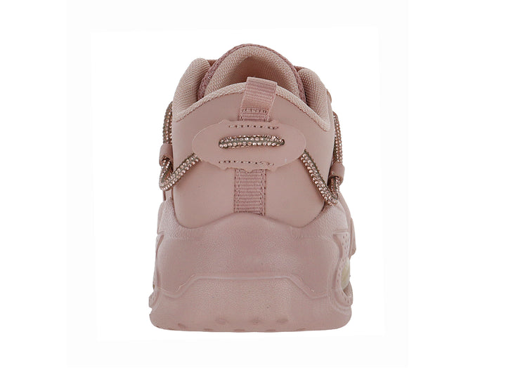 Tenis deportivos para niño o niña en color maquillaje con suela de plataforma y detalle de cámara de aire.