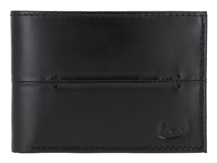 Cartera Flexi de Cuero Negro para Hombre