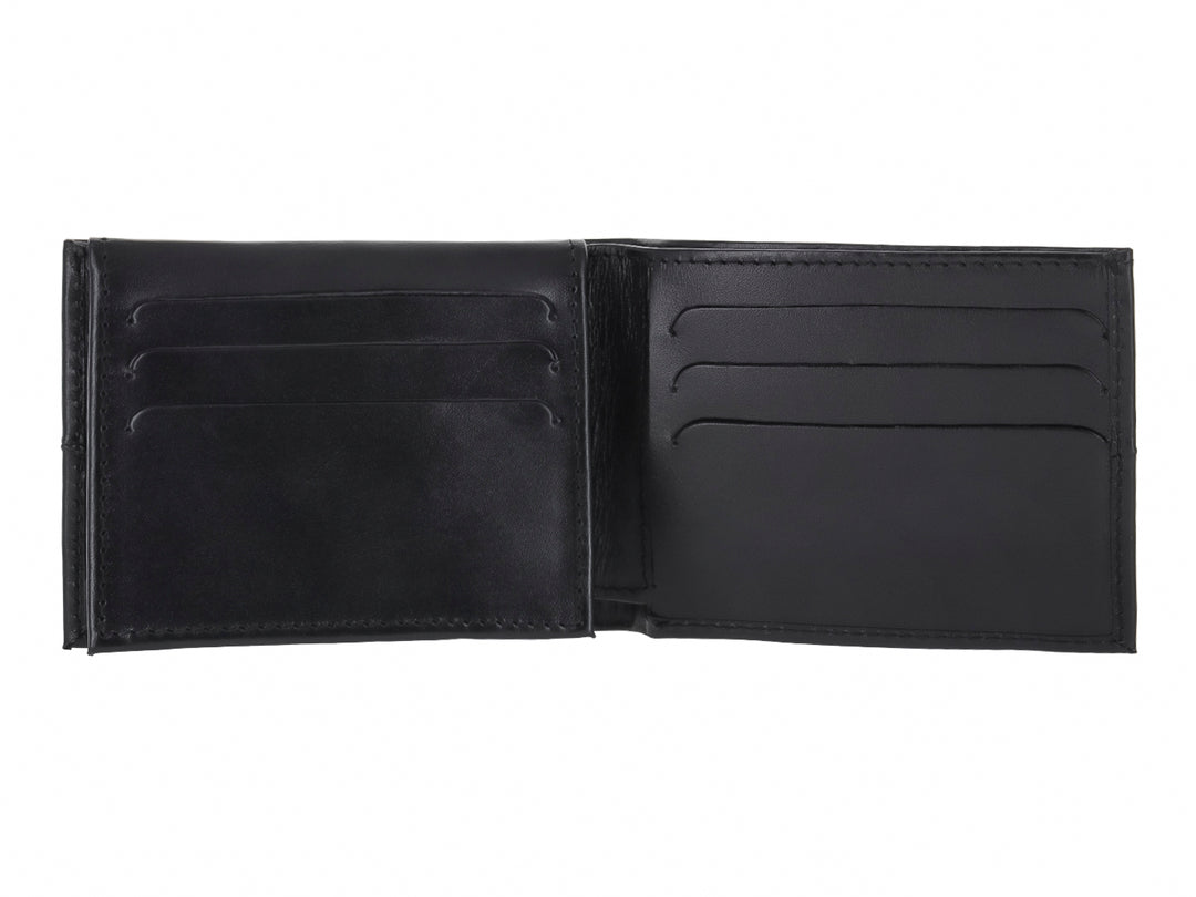 Cartera Flexi de Cuero Negro para Hombre