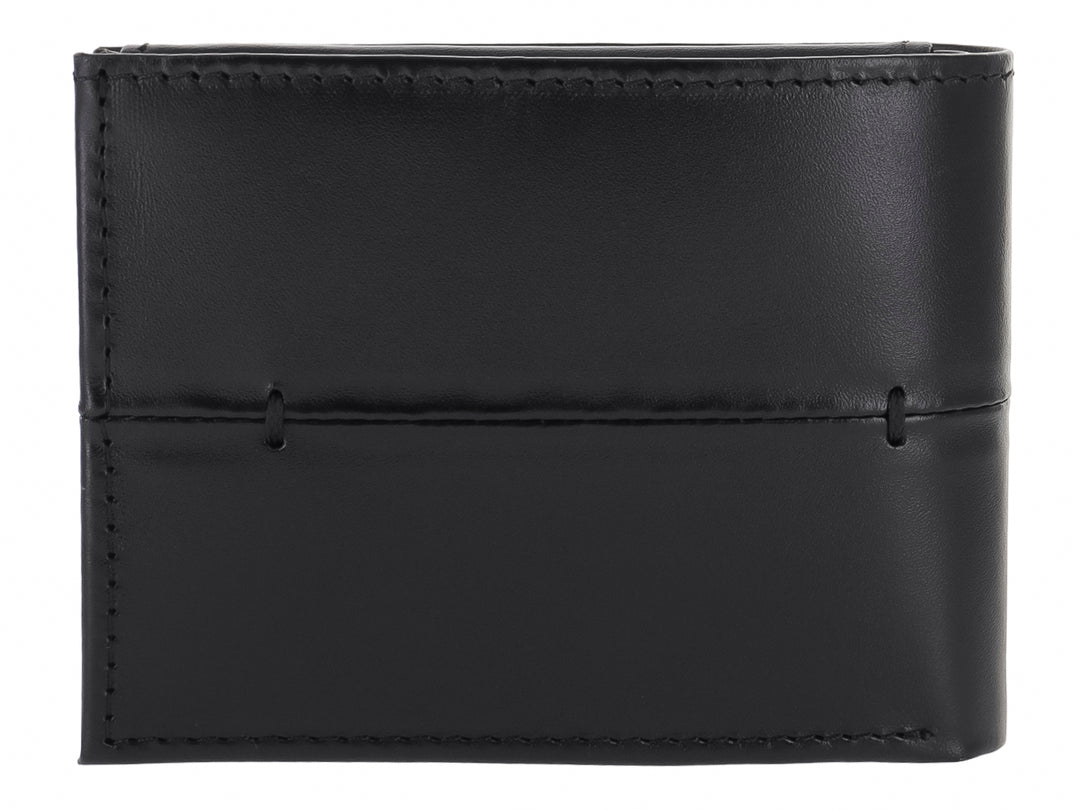 Cartera Flexi de Cuero Negro para Hombre