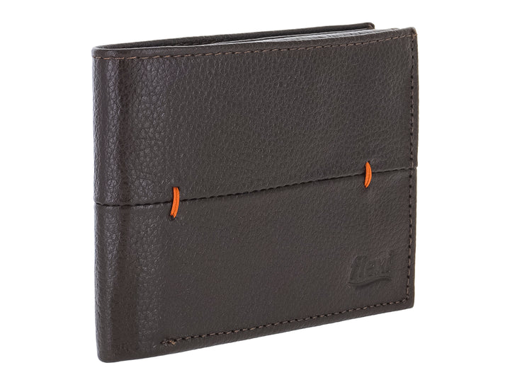 Cartera Flexi de Cuero Café para Hombre
