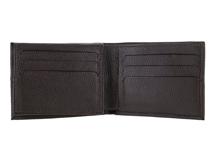 Cartera Flexi de Cuero Café para Hombre