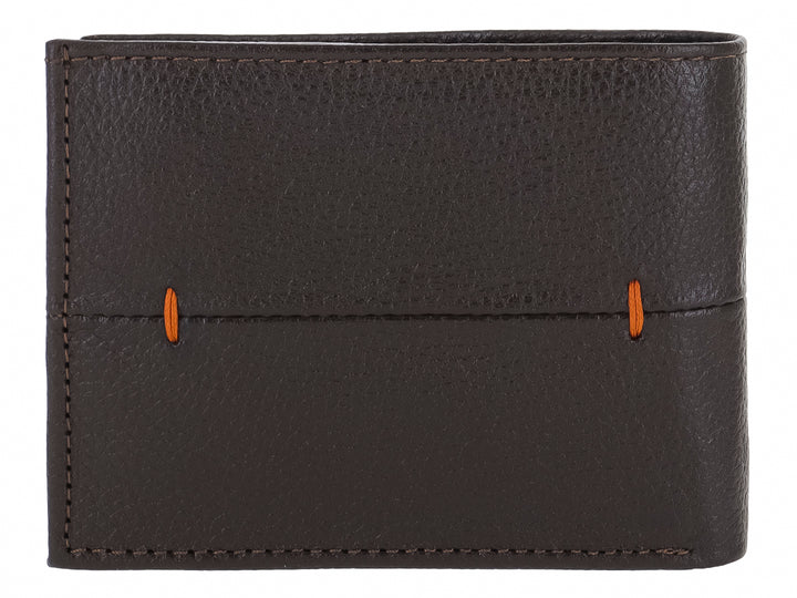 Cartera Flexi de Cuero Café para Hombre