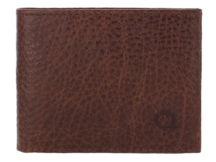Cartera Quirelli de Cuero Café para Hombre
