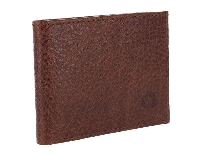 Cartera Quirelli de Cuero Café para Hombre